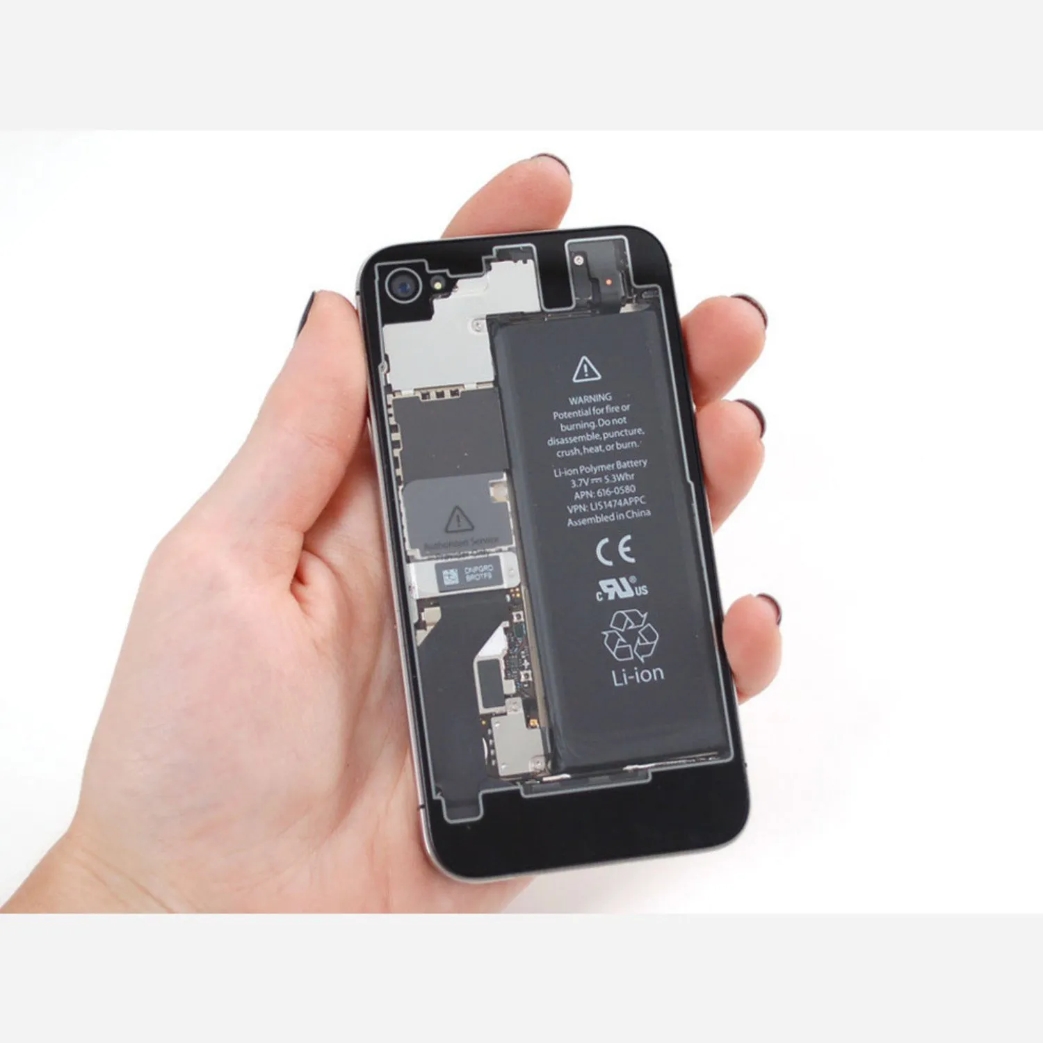 Photo of Clear No-Logo iPhone Replacement Back - iPhone 4S