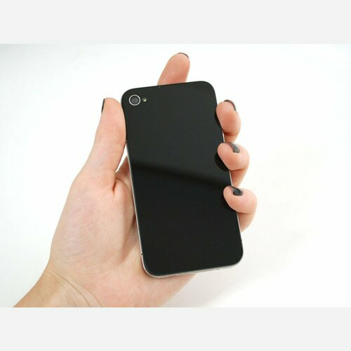 Black No-Logo iPhone Replacement Back - iPhone 4