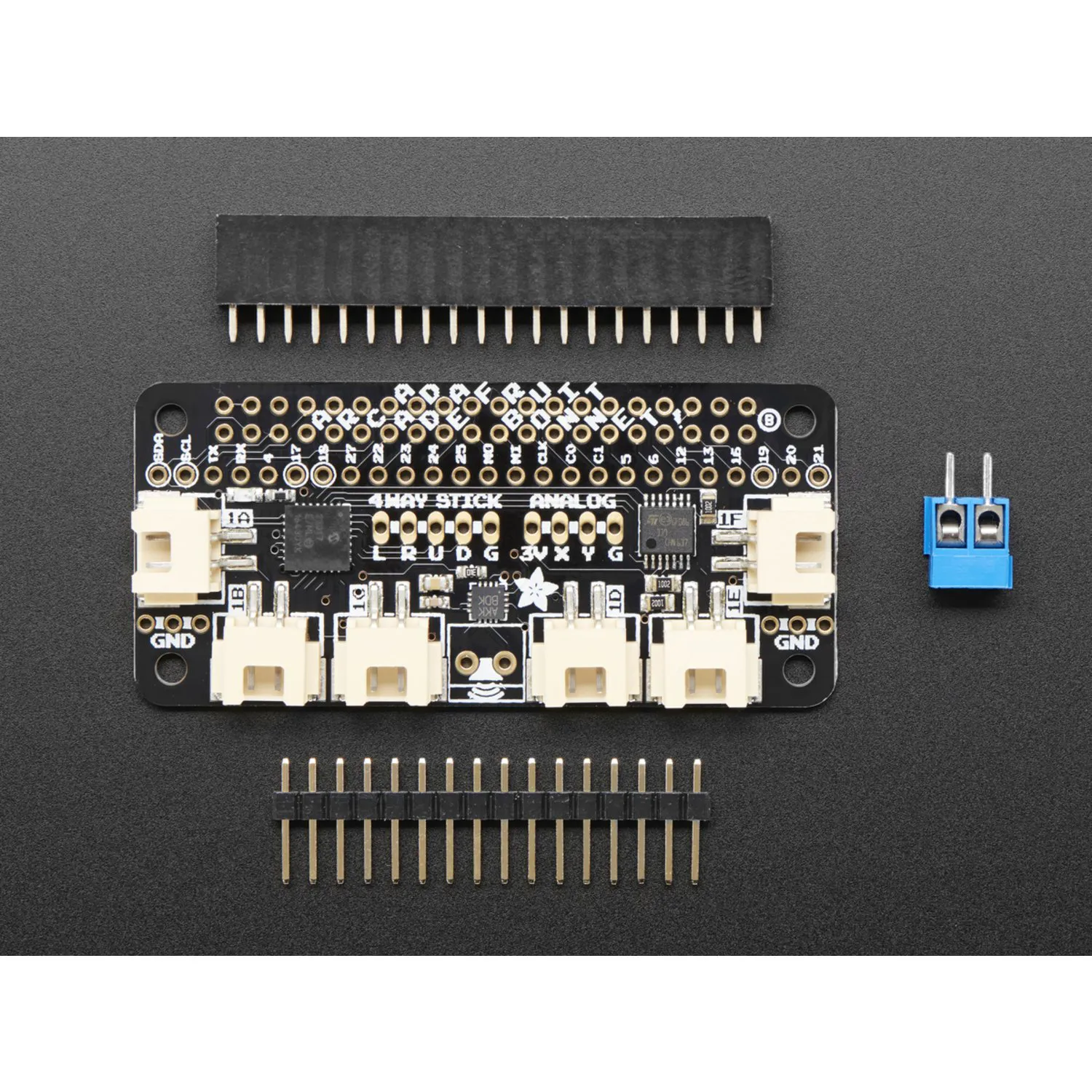 Photo of Adafruit Arcade Bonnet for Raspberry Pi with JST Connectors [Mini Kit]