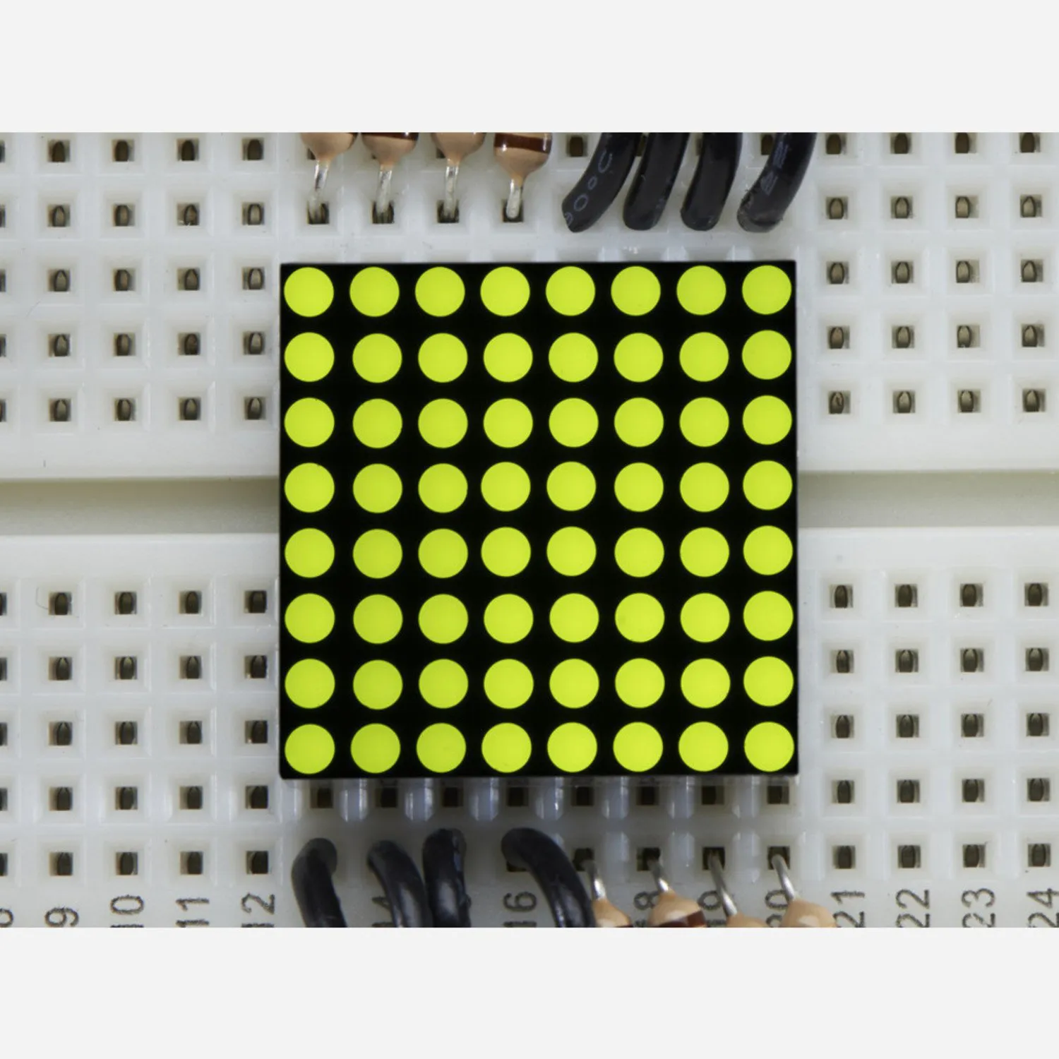 Photo of Miniature 8x8 Yellow-Green LED Matrix