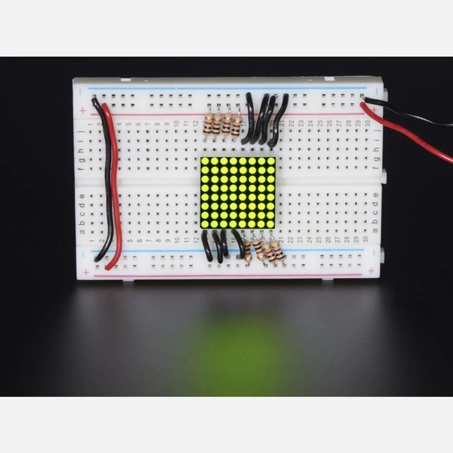 Photo of Miniature 8x8 Yellow-Green LED Matrix