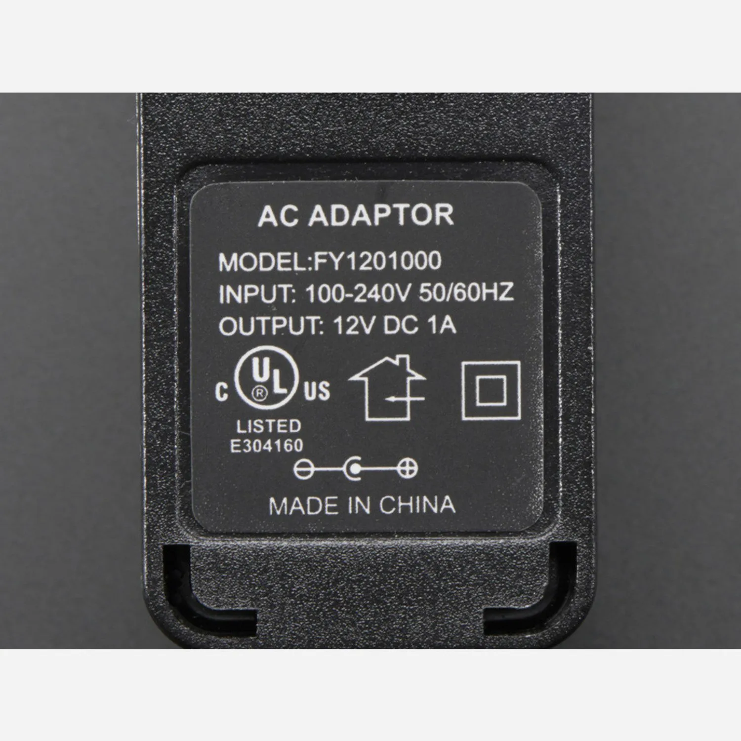 Photo of 12 VDC 1000mA regulated switching power adapter - UL listed