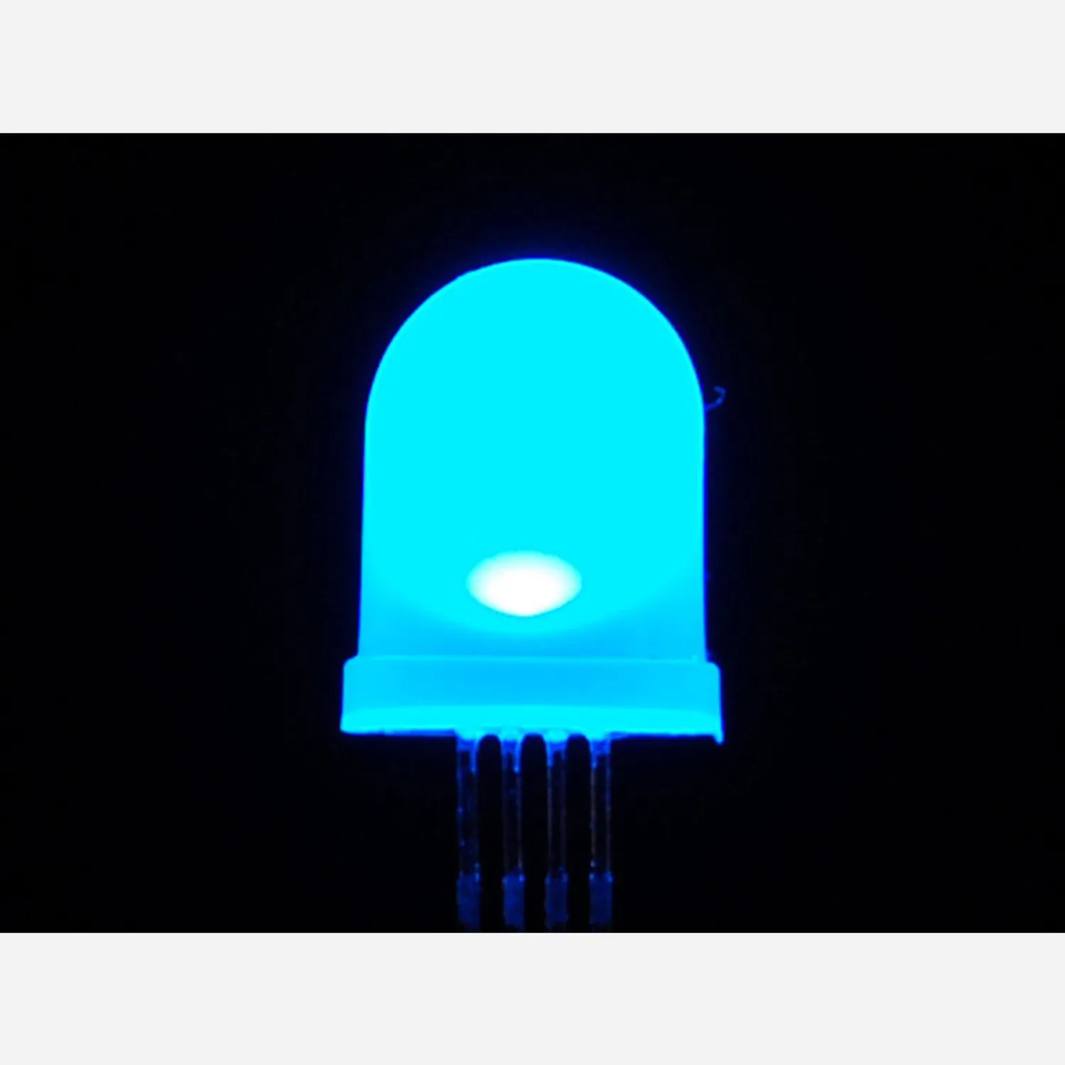 Photo of Diffused RGB (tri-color) 10mm LED (10 pack) [Common Anode]