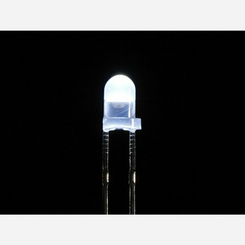 Diffused White 3mm LED (25 pack)