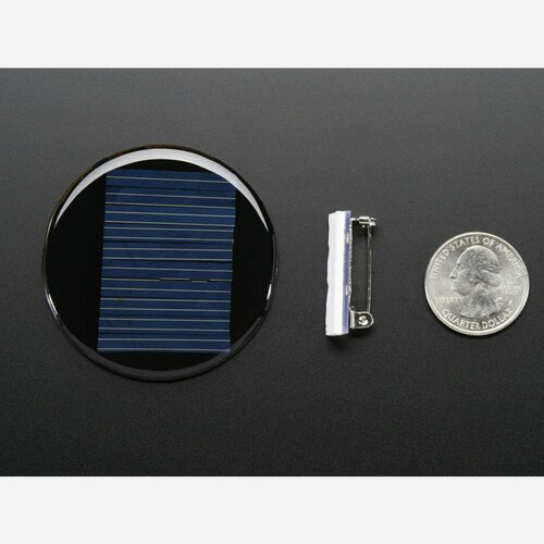Round Solar Panel Skill Badge - 5V / 40mA