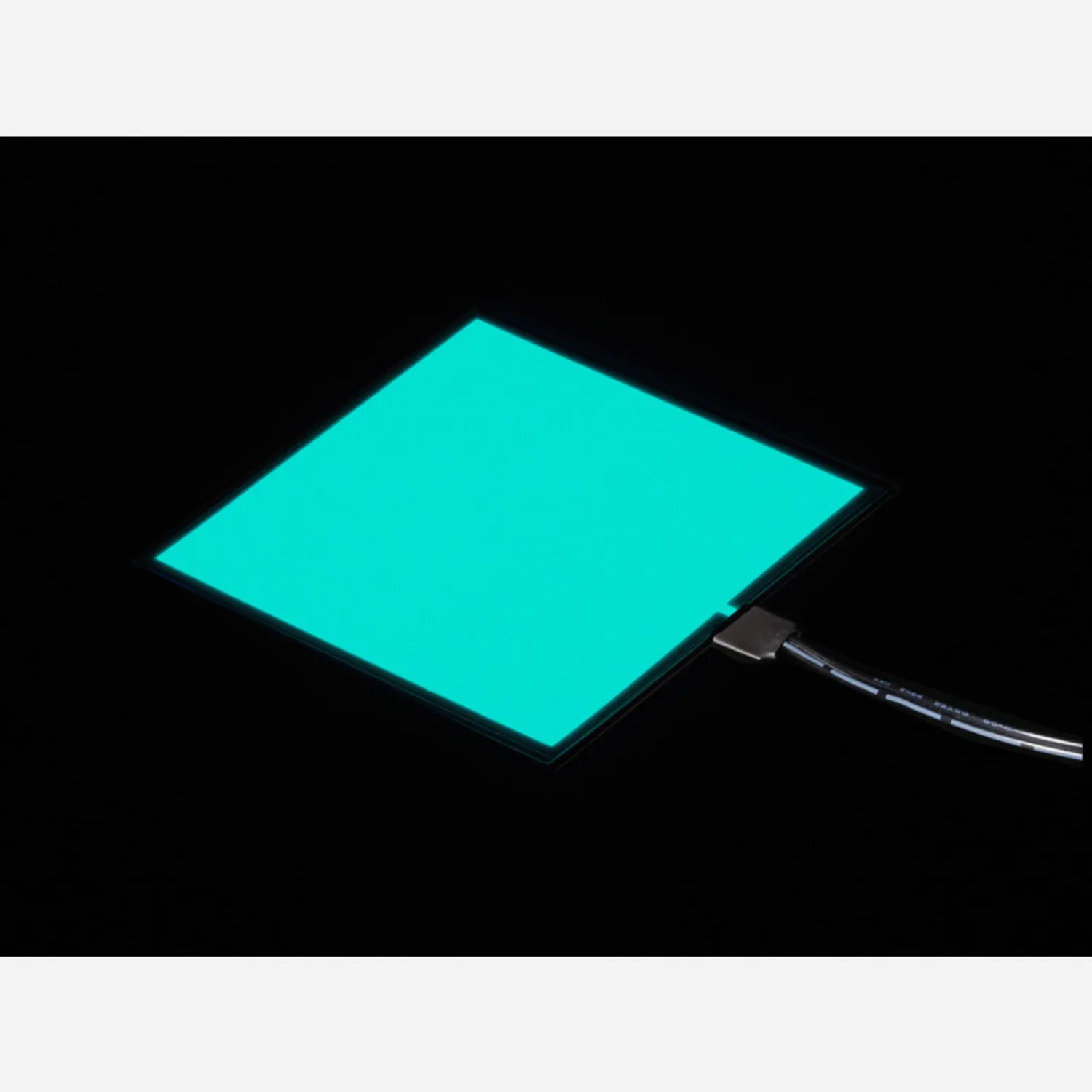 Photo of Electroluminescent (EL) Panel - 10cm x 10cm Aqua