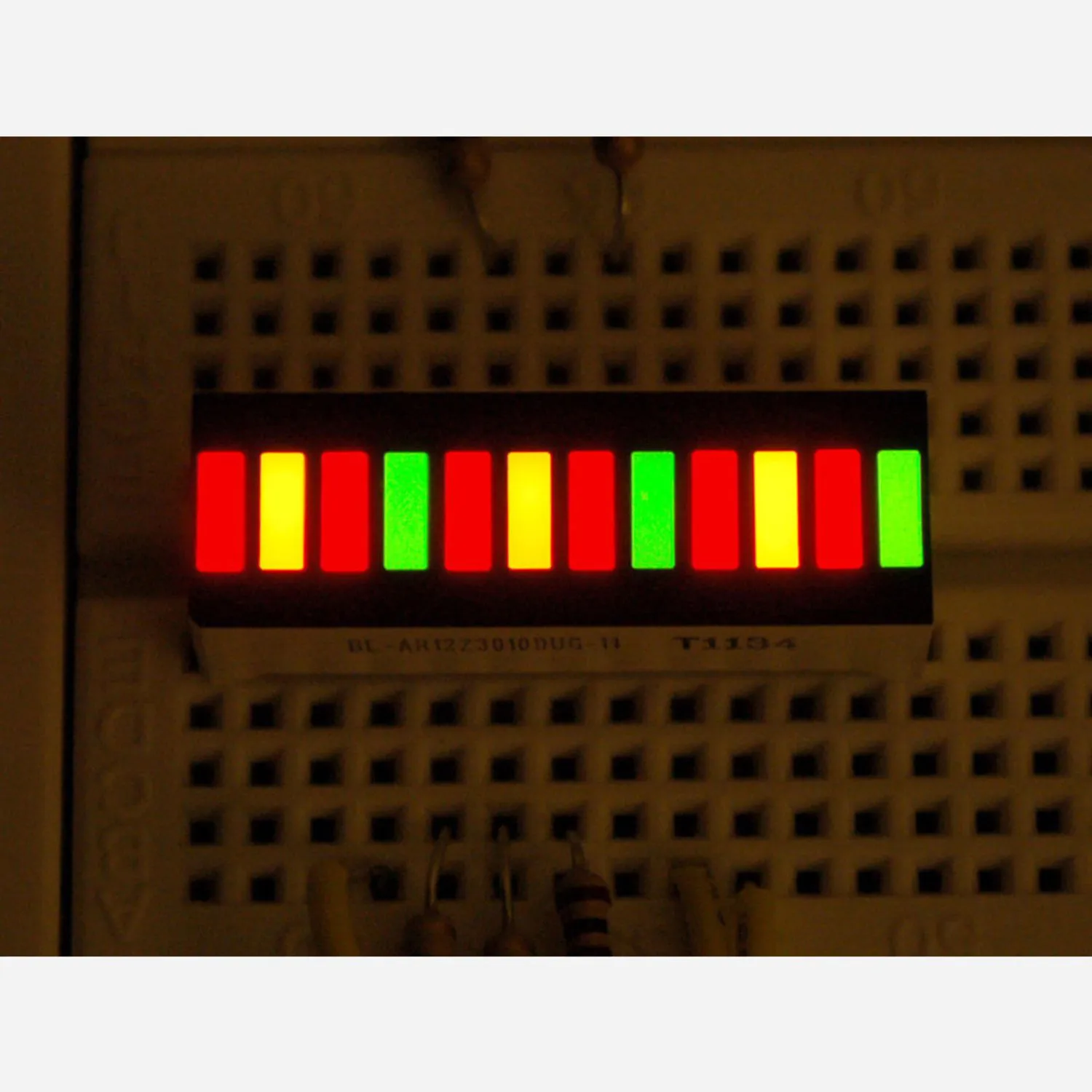 Photo of Bi-Color (Red/Green) 12-LED Bargraph