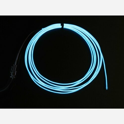 High Brightness White Electroluminescent (EL) Wire - 2.5 meters [High brightness, long life]