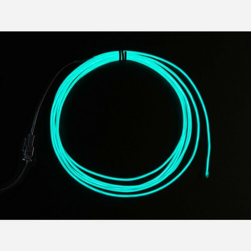High Brightness Aqua Electroluminescent (EL) Wire - 2.5 meters [High brightness, long life]