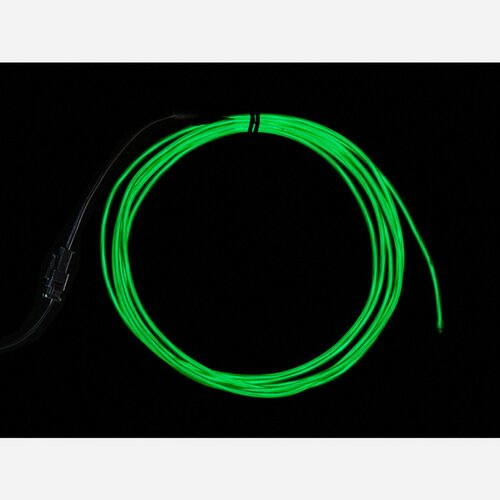 High Brightness Green Electroluminescent (EL) Wire - 2.5 meters [High brightness, long life]