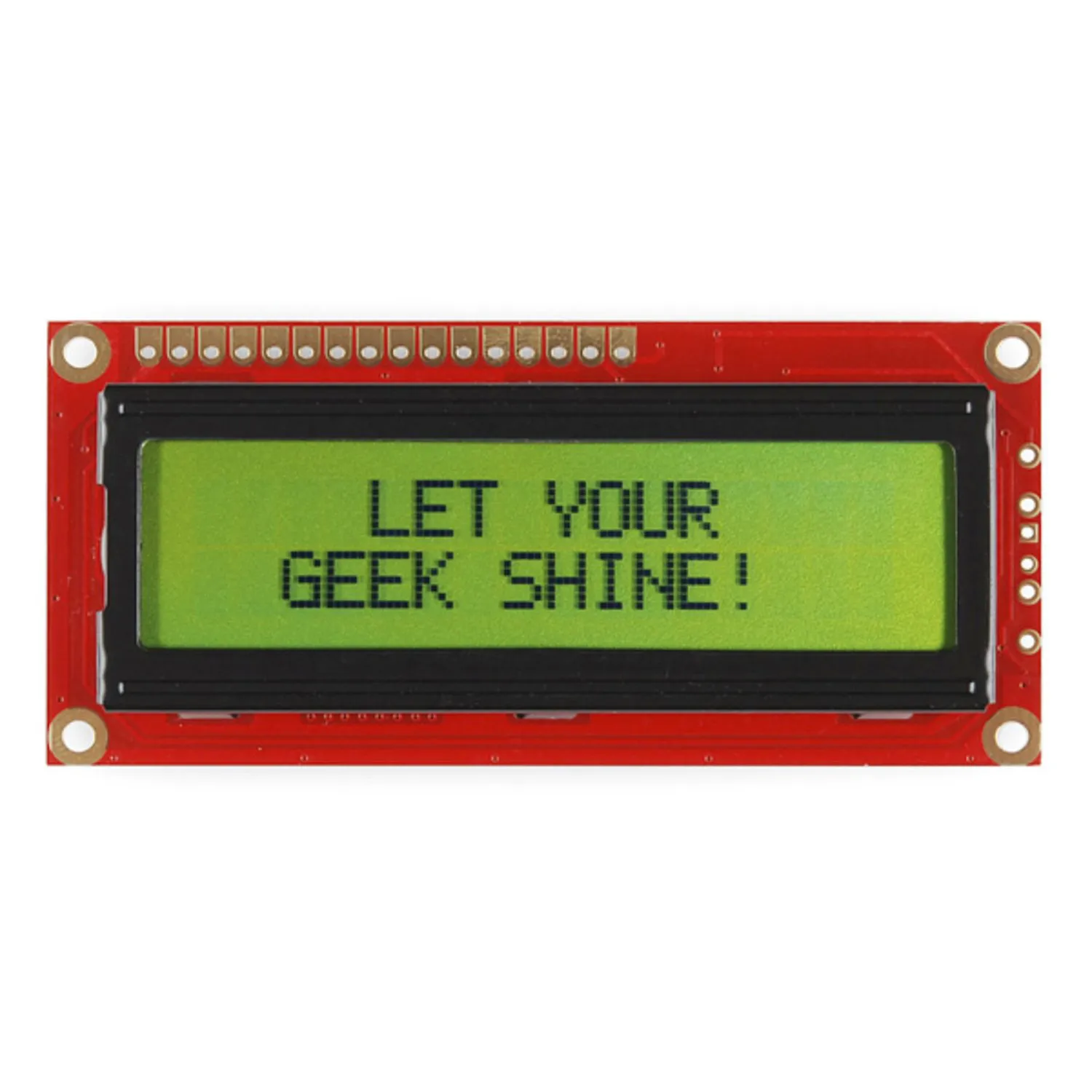 Photo of Basic 16x2 Character LCD - Black on Green 5V