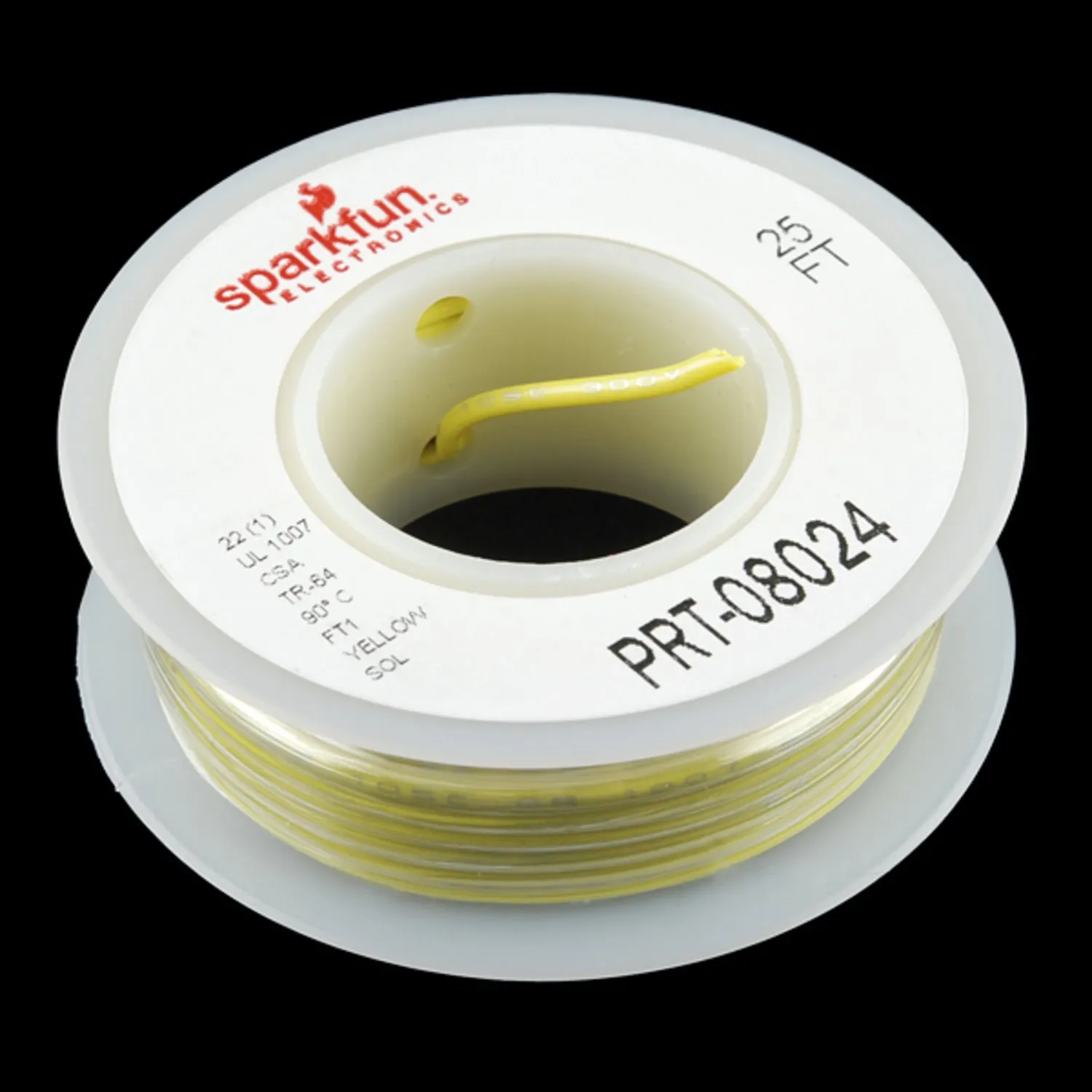 Photo of Hook-up Wire - Yellow (22 AWG)