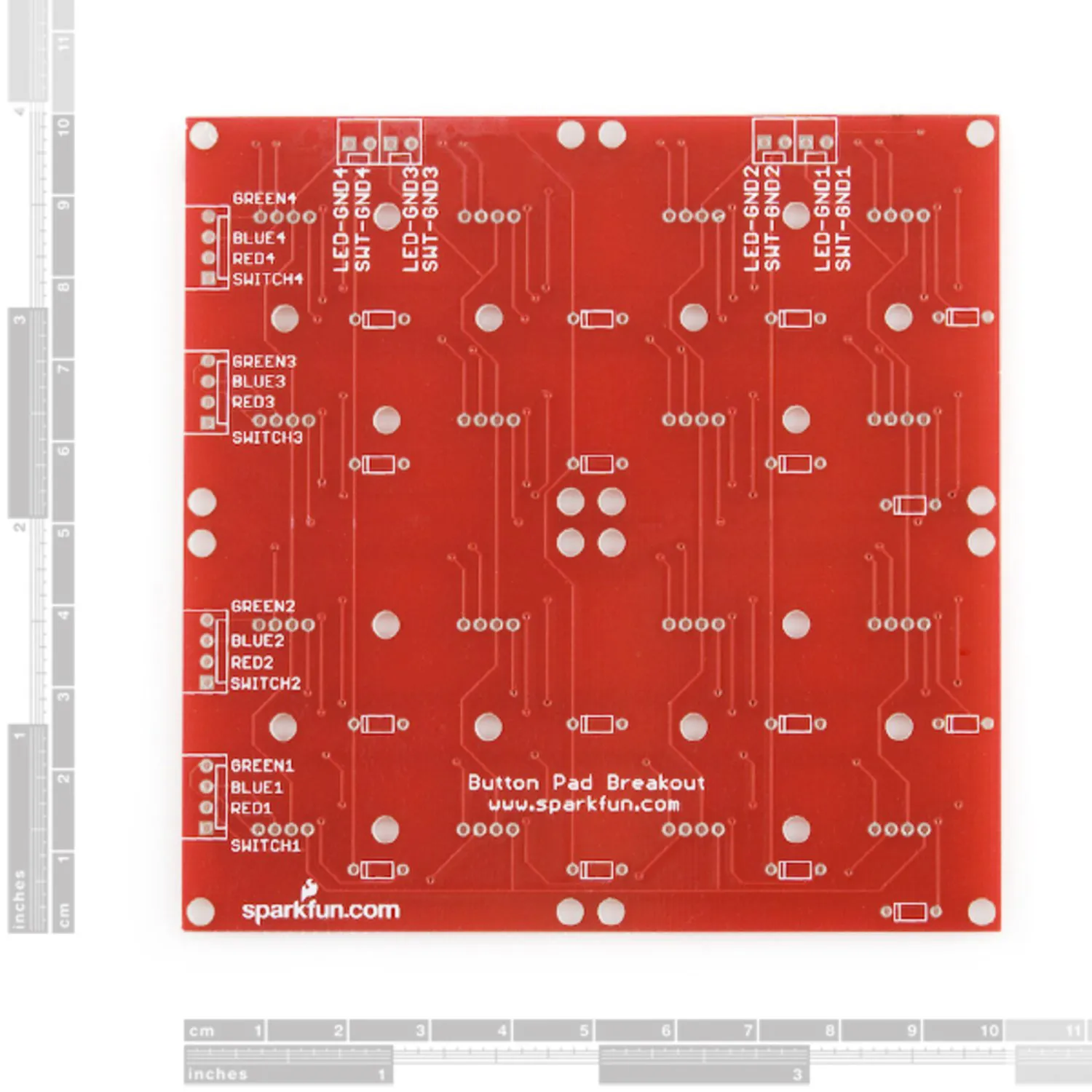 Photo of Button Pad 4x4 - Breakout PCB