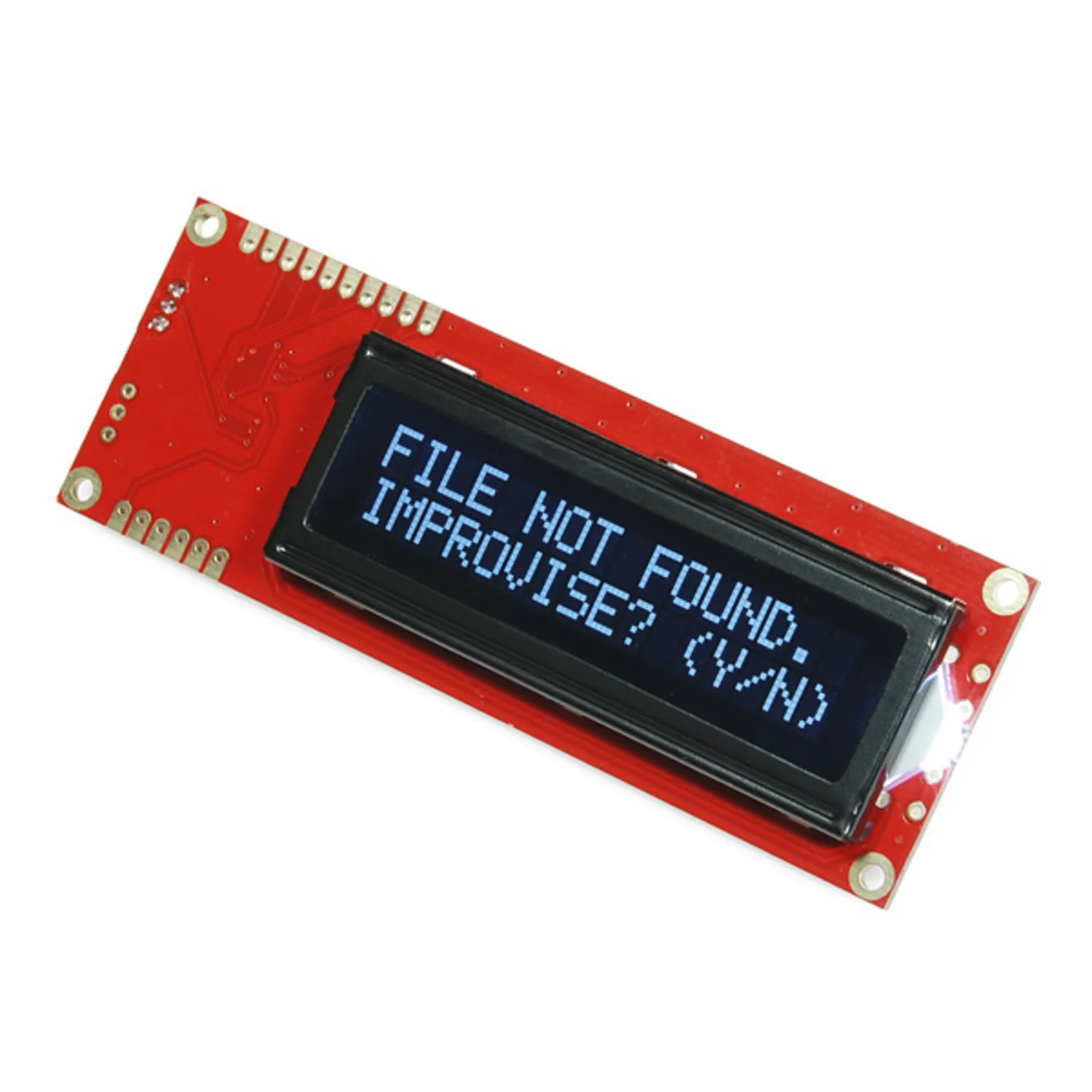 Photo of Serial Enabled 16x2 LCD - White on Black 5V
