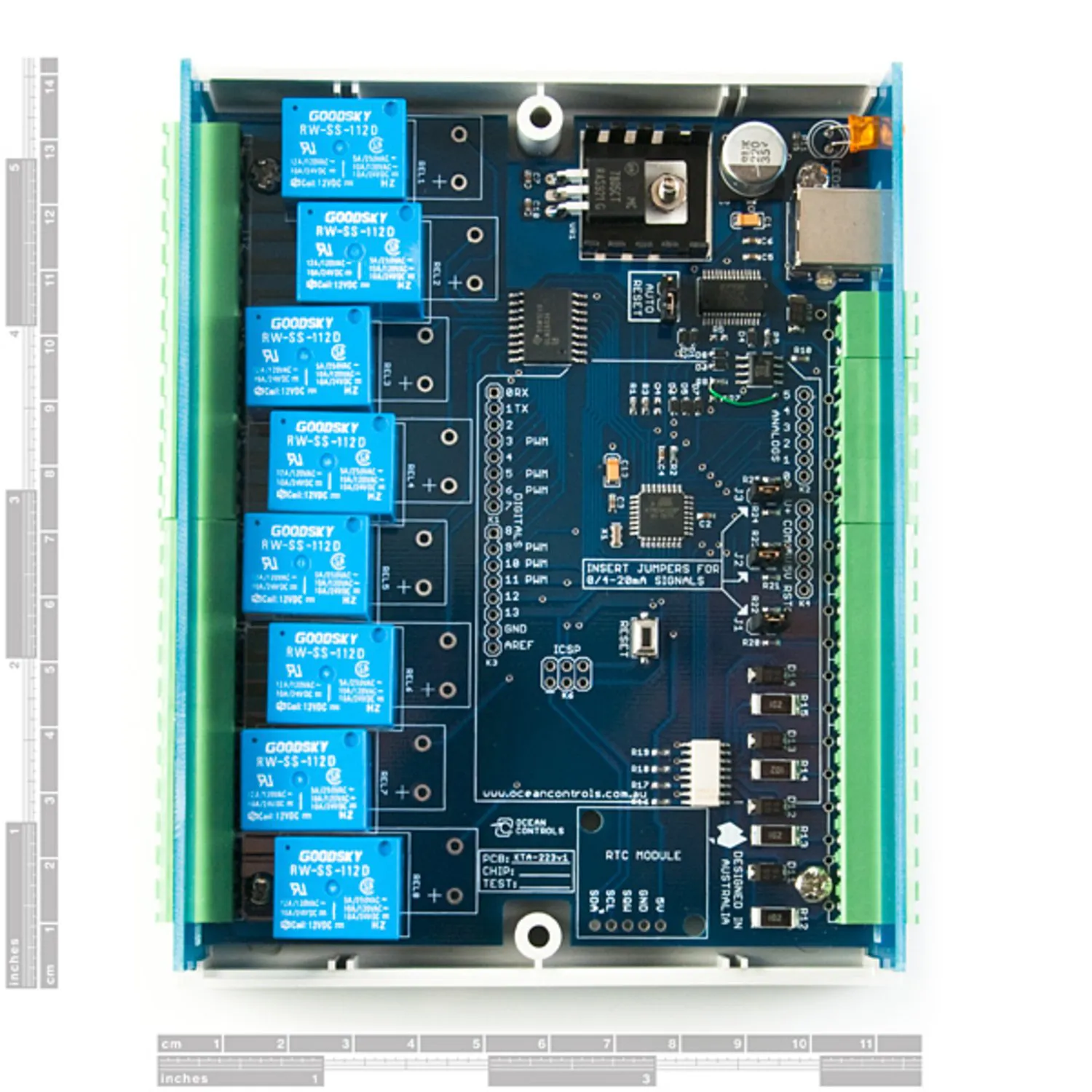 Photo of KTA-223 USB/RS485 Relay IO Board