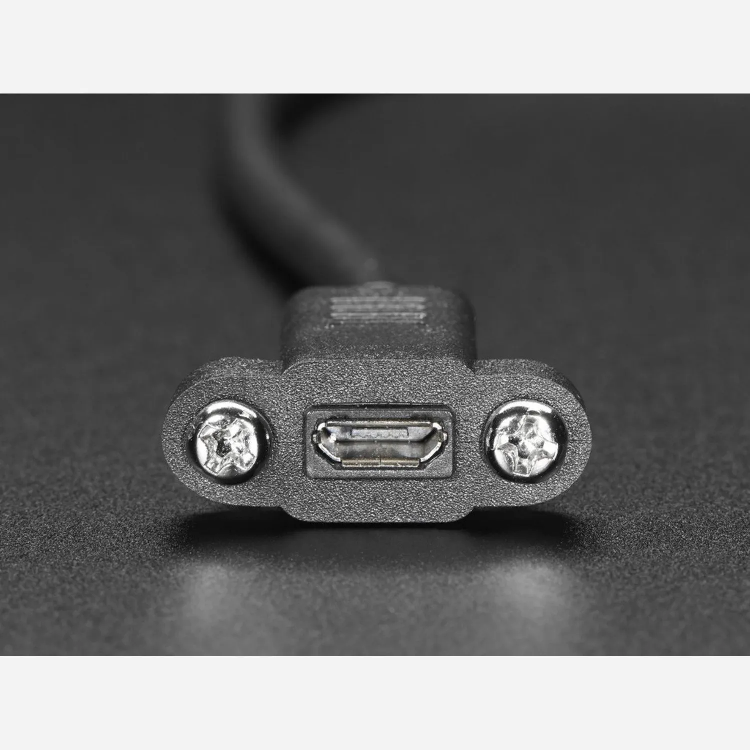 Photo of Panel Mount Extension USB Cable - Micro B Male to Micro B Female