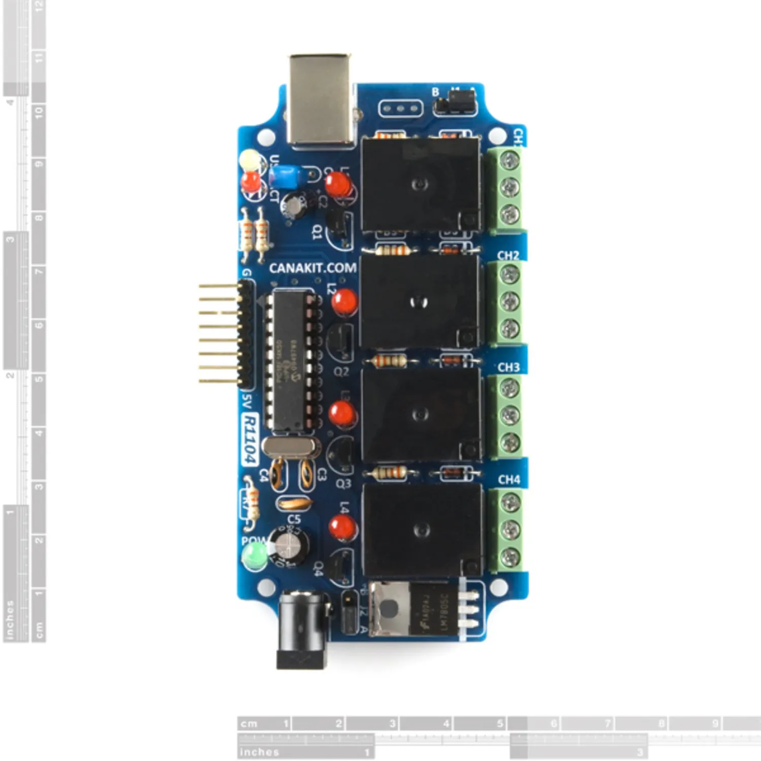 Photo of USB Relay Controller with 6-Channel I/O