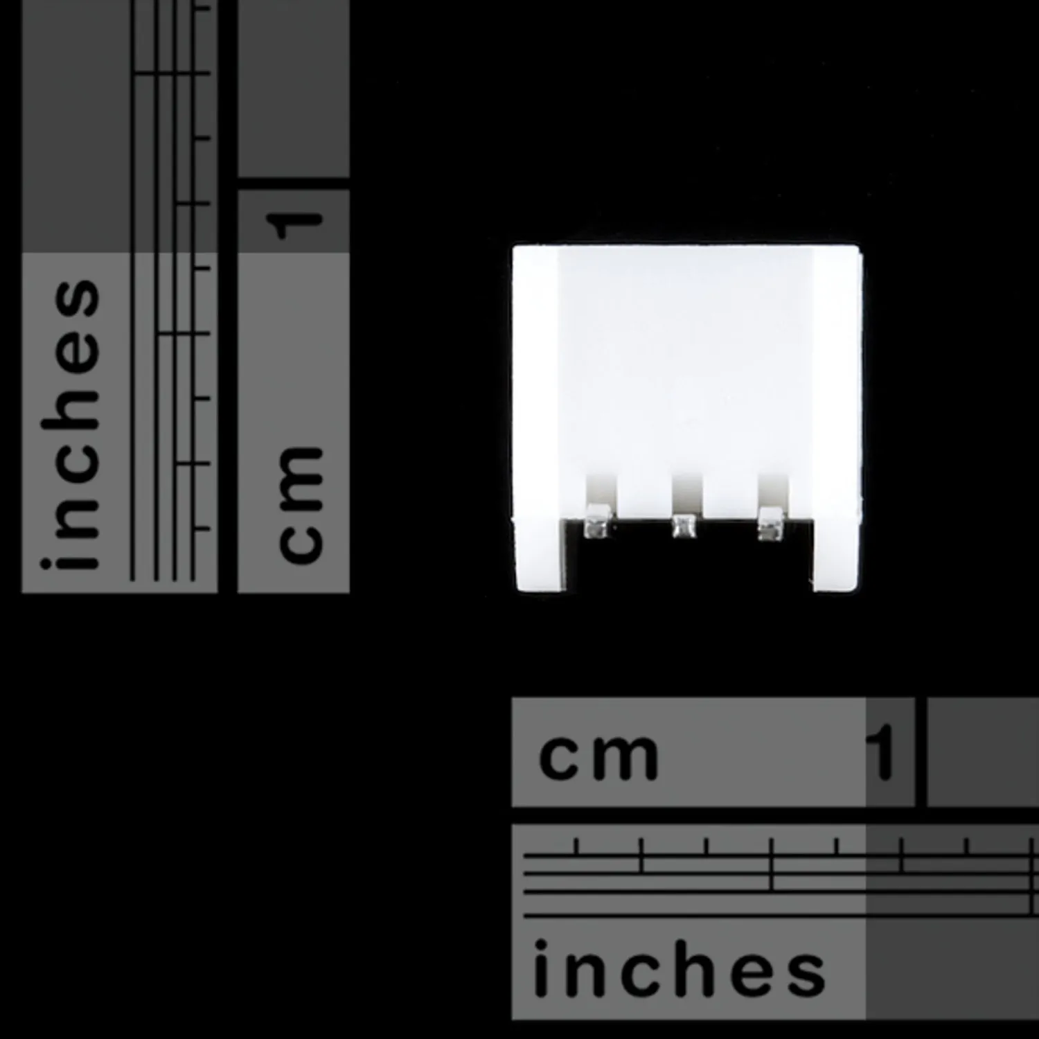 Photo of JST Right Angle Connector - Through-Hole 3-Pin