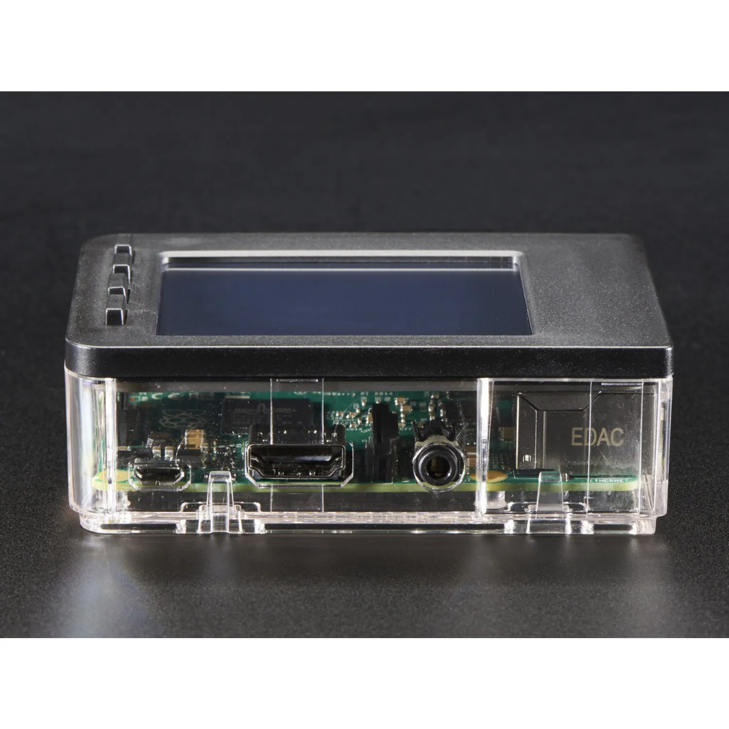 Photo of Pi Model B+ / Pi 2 / Pi 3 - Case Base and Faceplate Pack - Clear [for 2.8 PiTFT]
