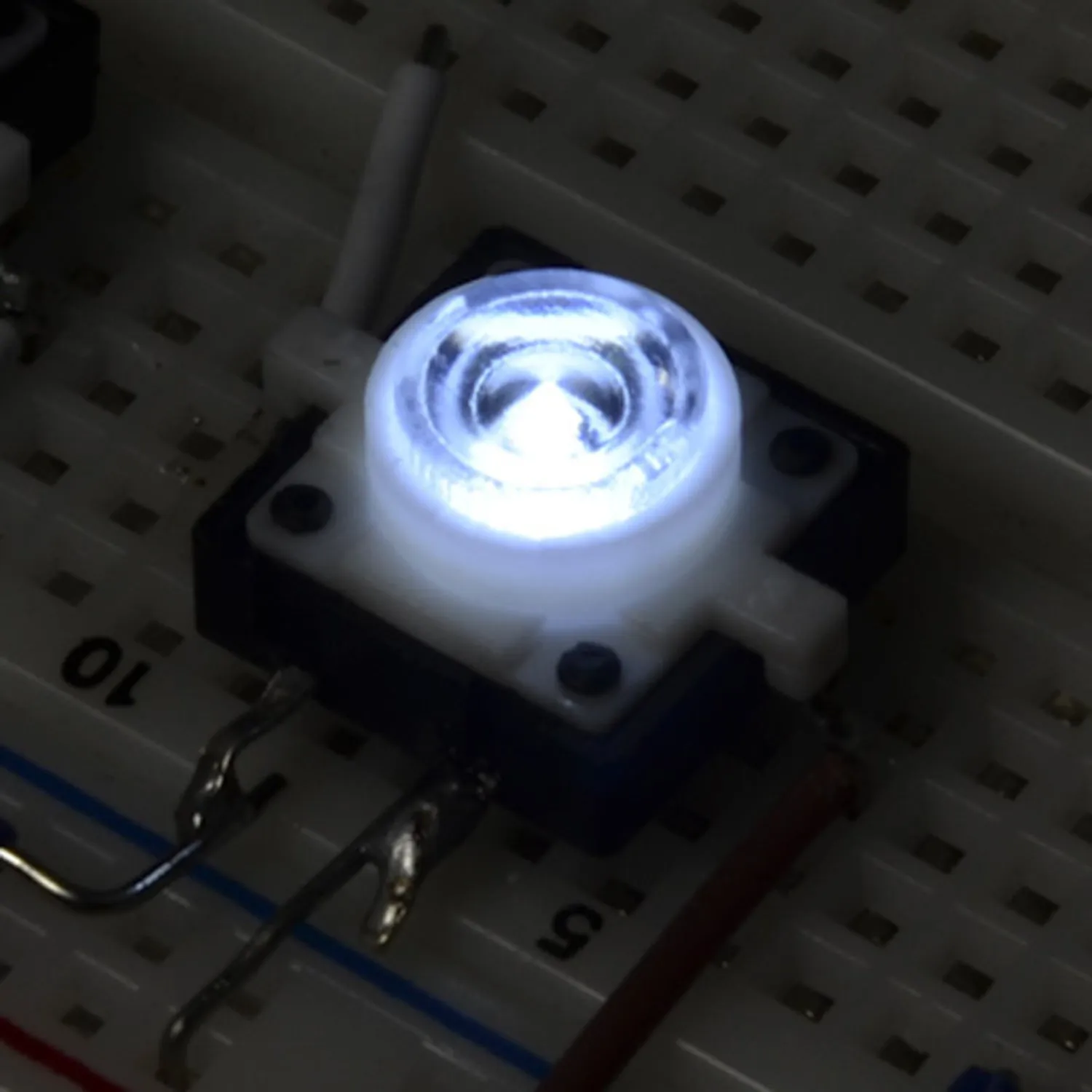 Photo of LED Tactile Button- White