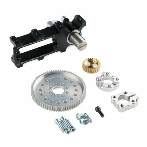 Channel Mount Gearbox Kit 360° Rotation (31 Ratio) (SparkFun