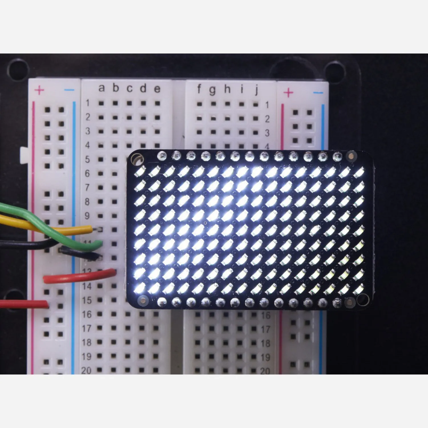 Photo of Adafruit LED Charlieplexed Matrix - 9x16 LEDs - White