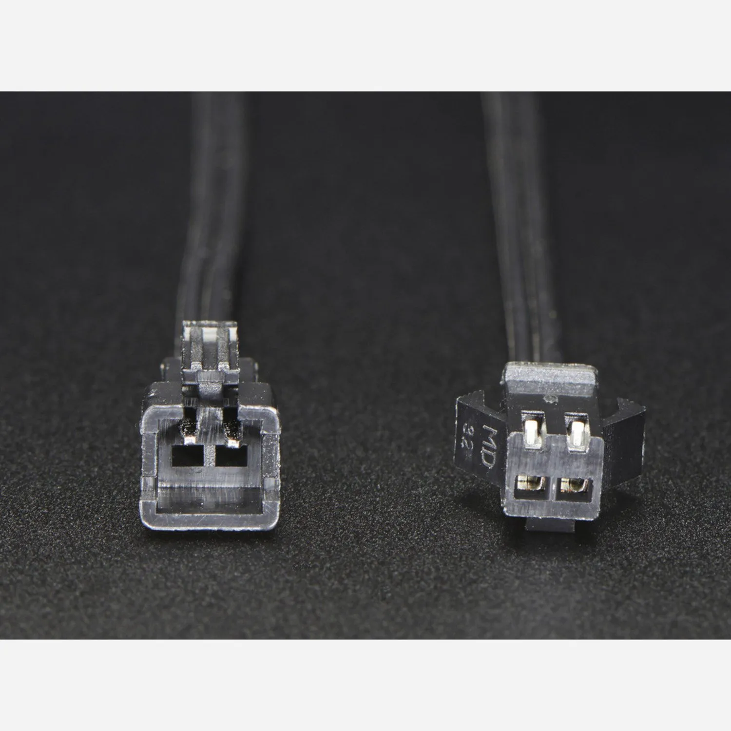 Photo of 2-pin JST SM Plug + Receptacle Cable Set