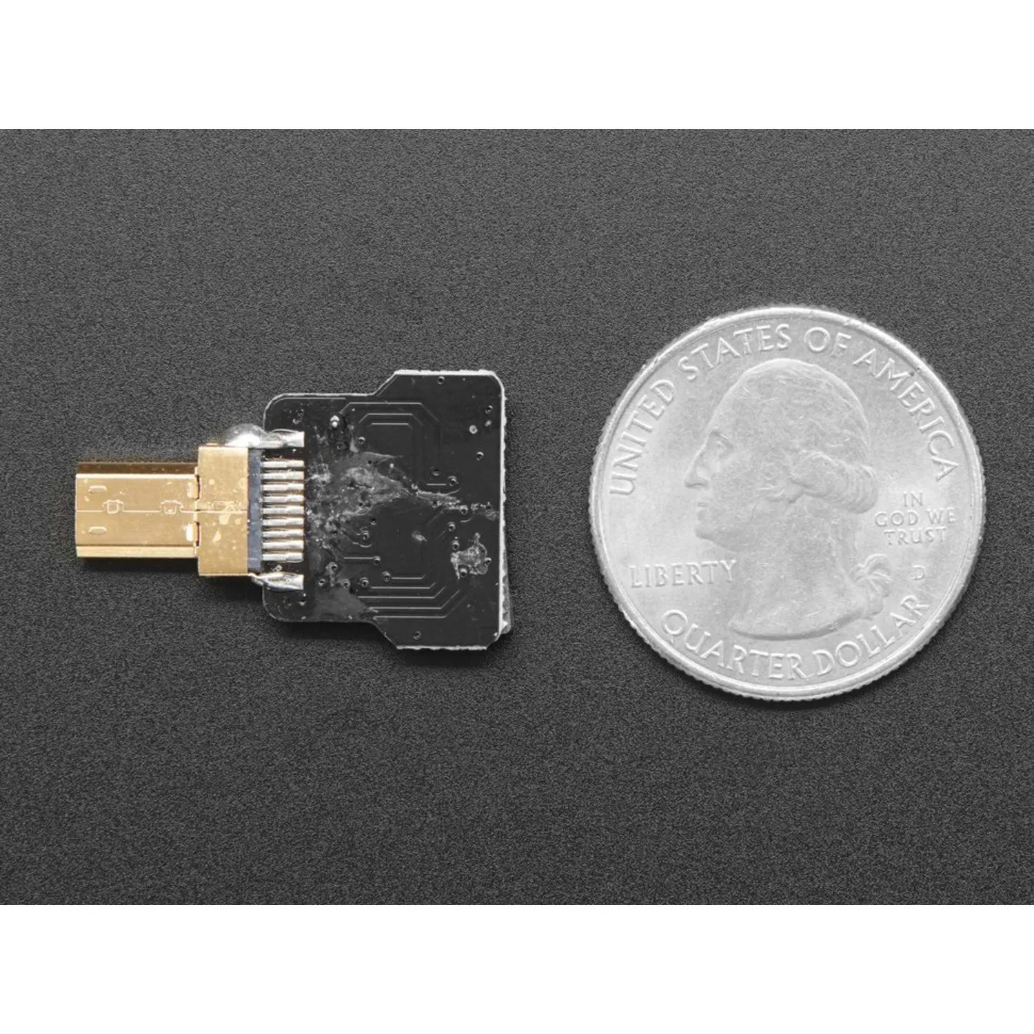 Photo of DIY HDMI Cable Parts - Straight Micro HDMI Plug Adapter
