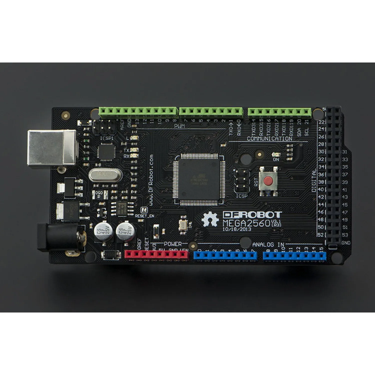 Photo of DFRobot  Mega 2560 V3.0 (Arduino Mega 2560 R3 Compatible)