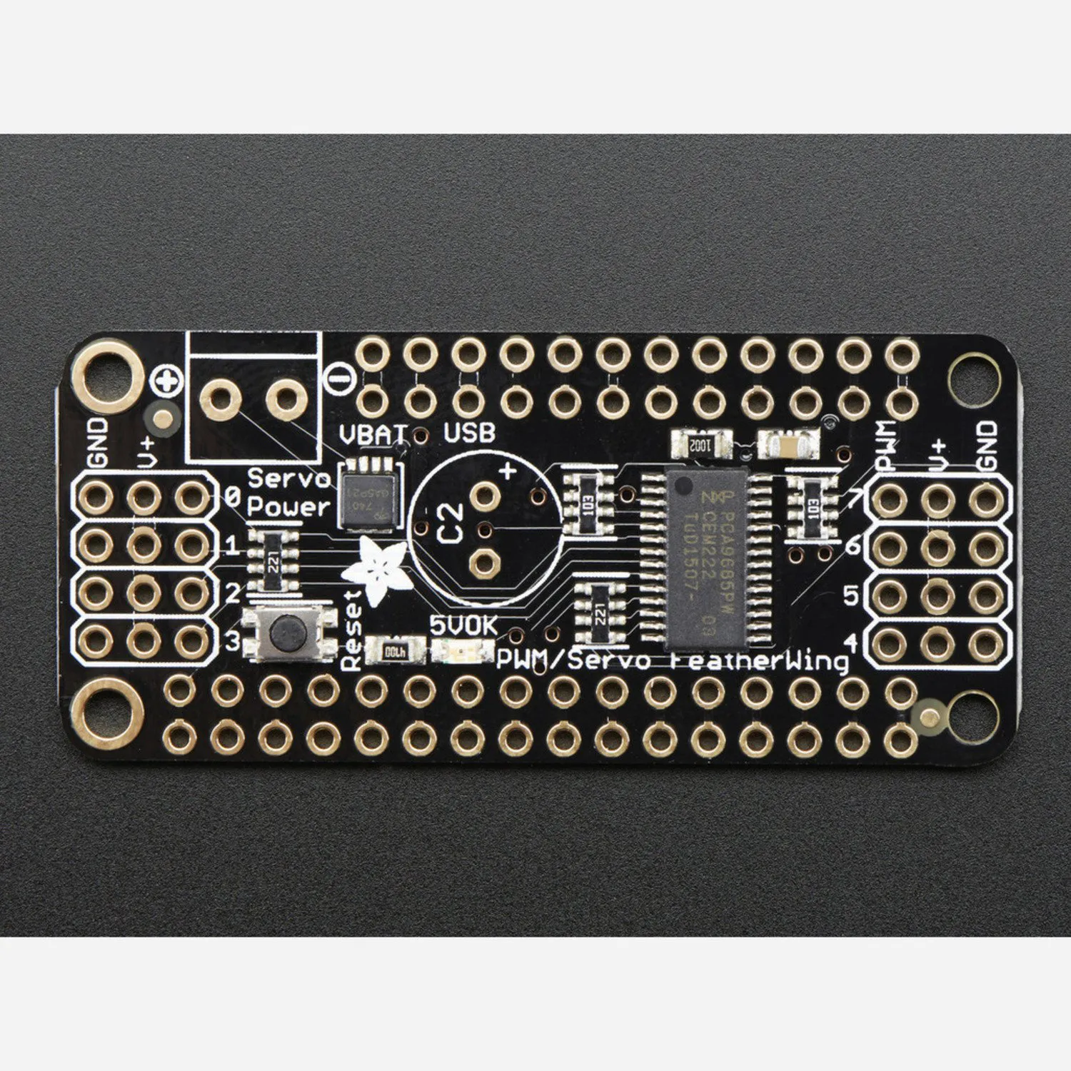Photo of 8-Channel PWM or Servo FeatherWing Add-on For All Feather Boards