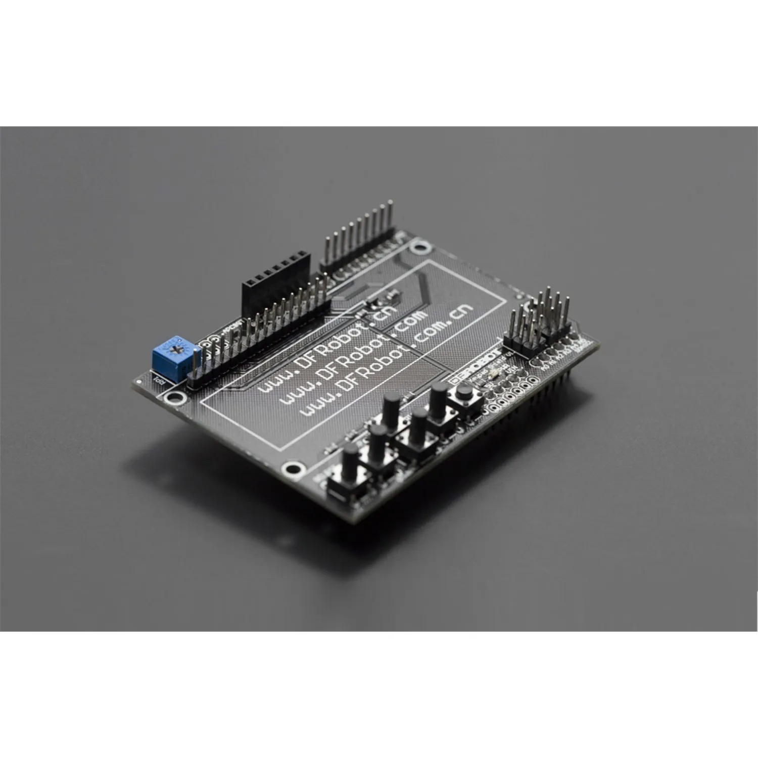 Photo of PCB of Arduino LCD Keypad Shield