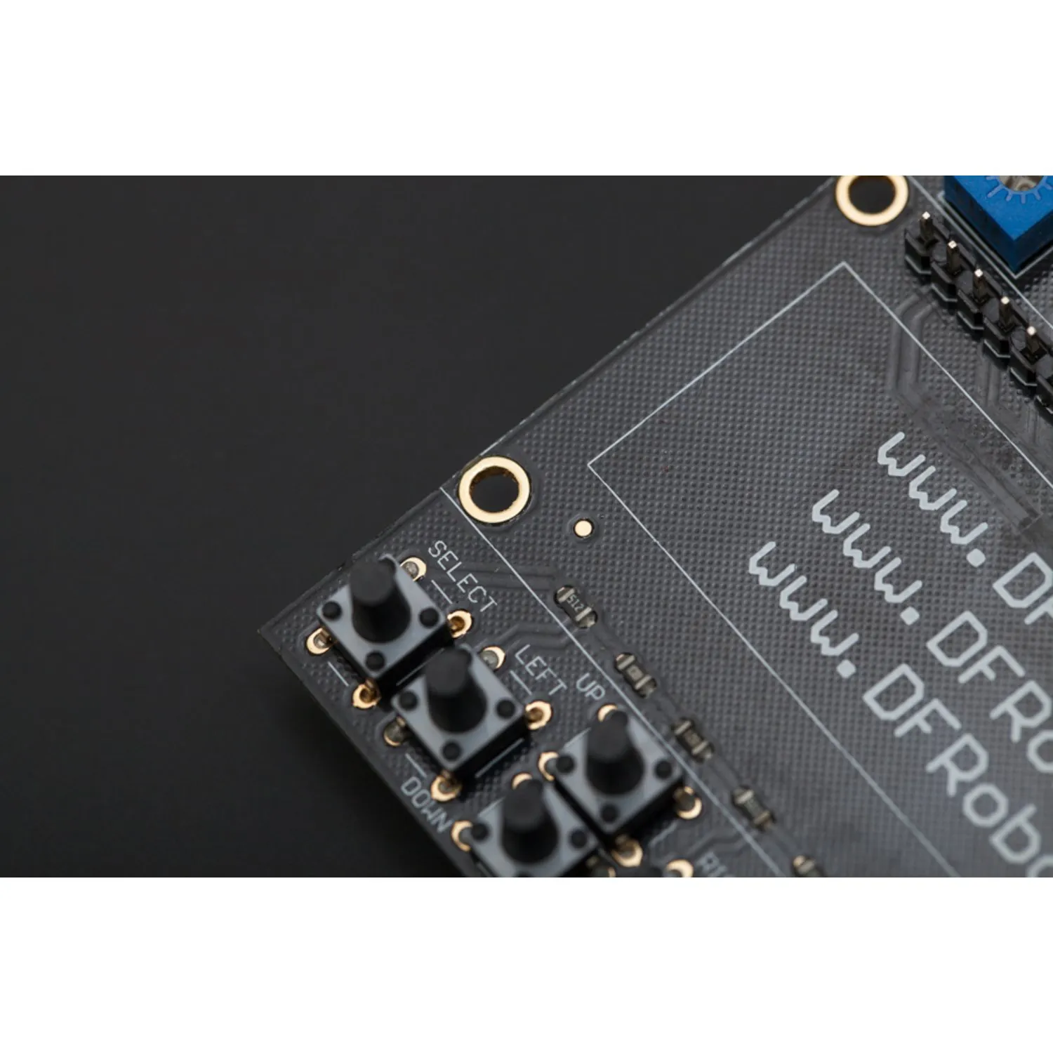 Photo of PCB of Arduino LCD Keypad Shield