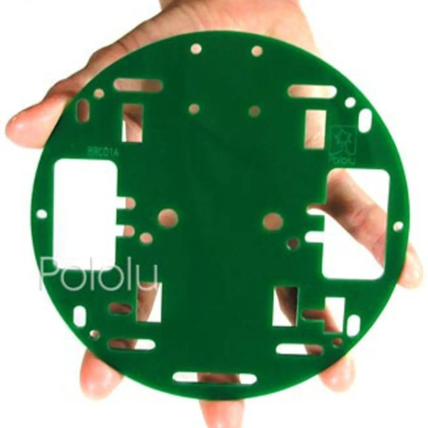 Photo of Pololu Robot Chassis RRC01A Solid Green