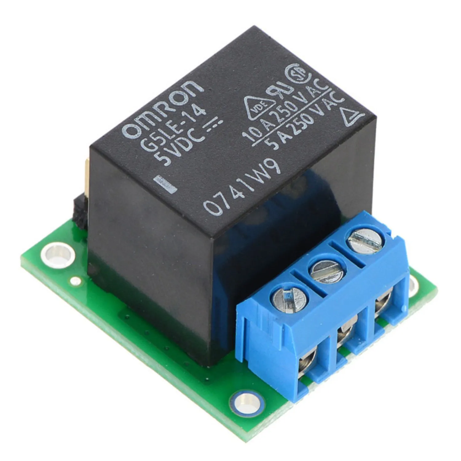 Photo of Pololu Basic SPDT Relay Carrier with 5VDC Relay (Assembled)