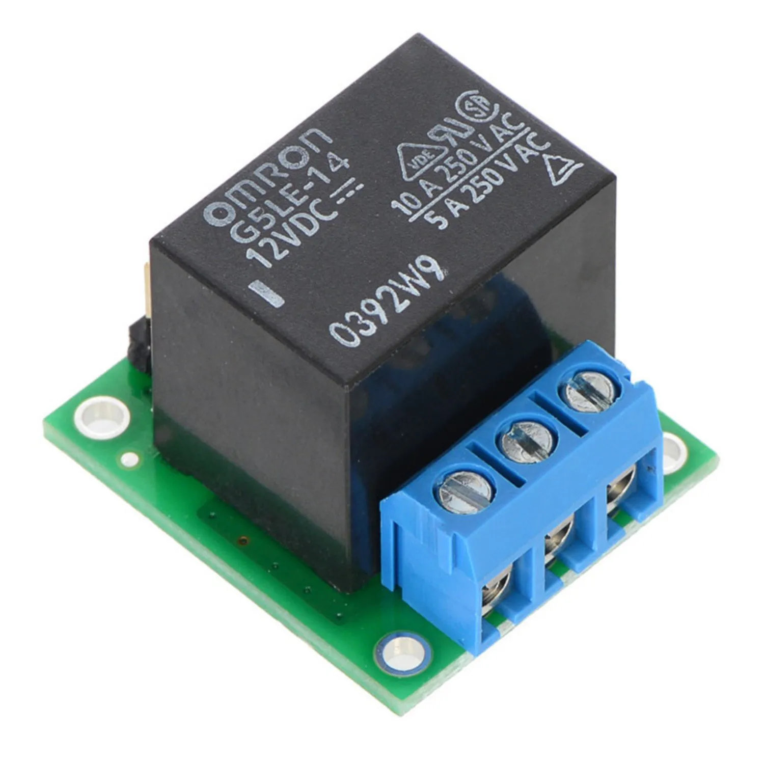 Photo of Pololu Basic SPDT Relay Carrier with 12VDC Relay (Assembled)