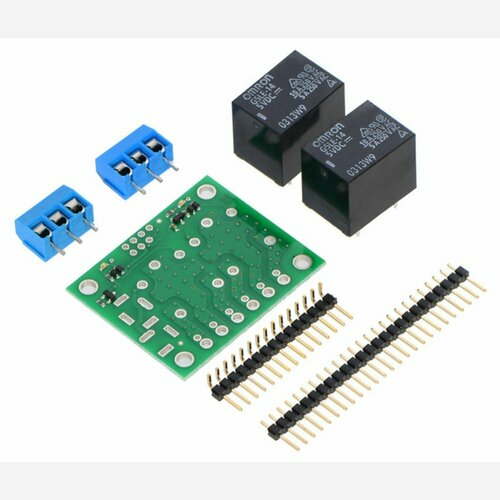 Pololu Basic 2-Channel SPDT Relay Carrier with 5VDC Relays (Partial Kit)