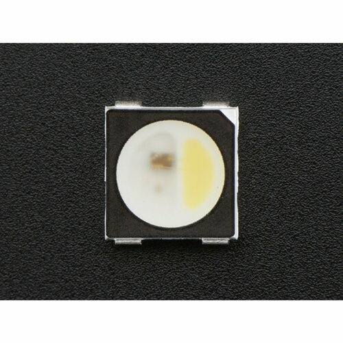 NeoPixel RGBW LEDs w/ Integrated Driver Chip - Cool White [~6000K - Black Casing - 10 Pack]