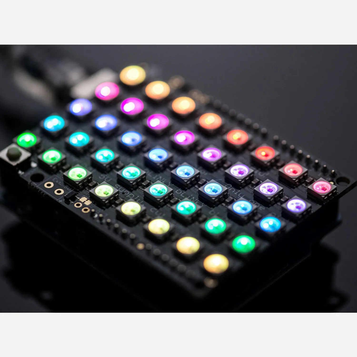 Photo of Adafruit NeoPixel Shield for Arduino - 40 RGB LED Pixel Matrix