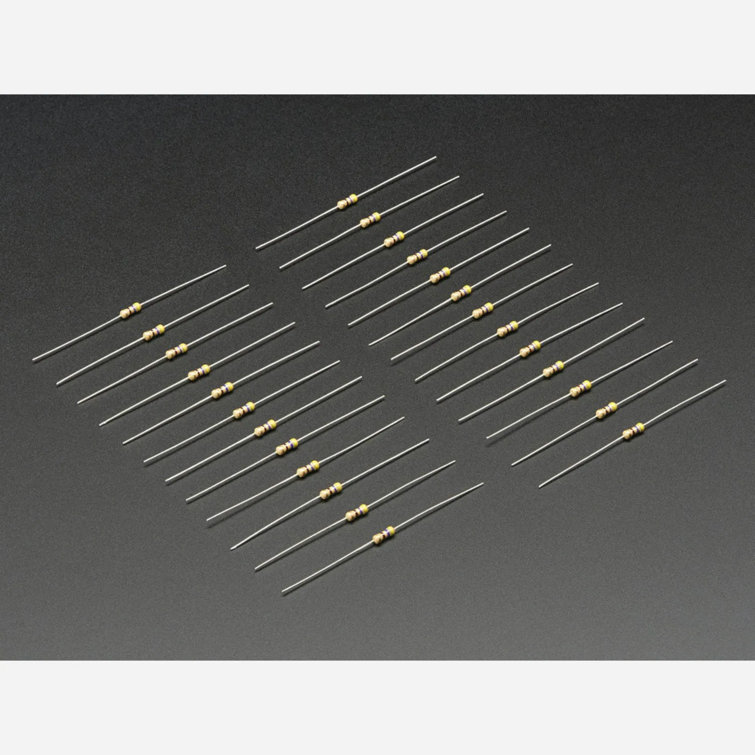 Photo of Through-Hole Resistors - 470 ohm 5% 1/4W - Pack of 25