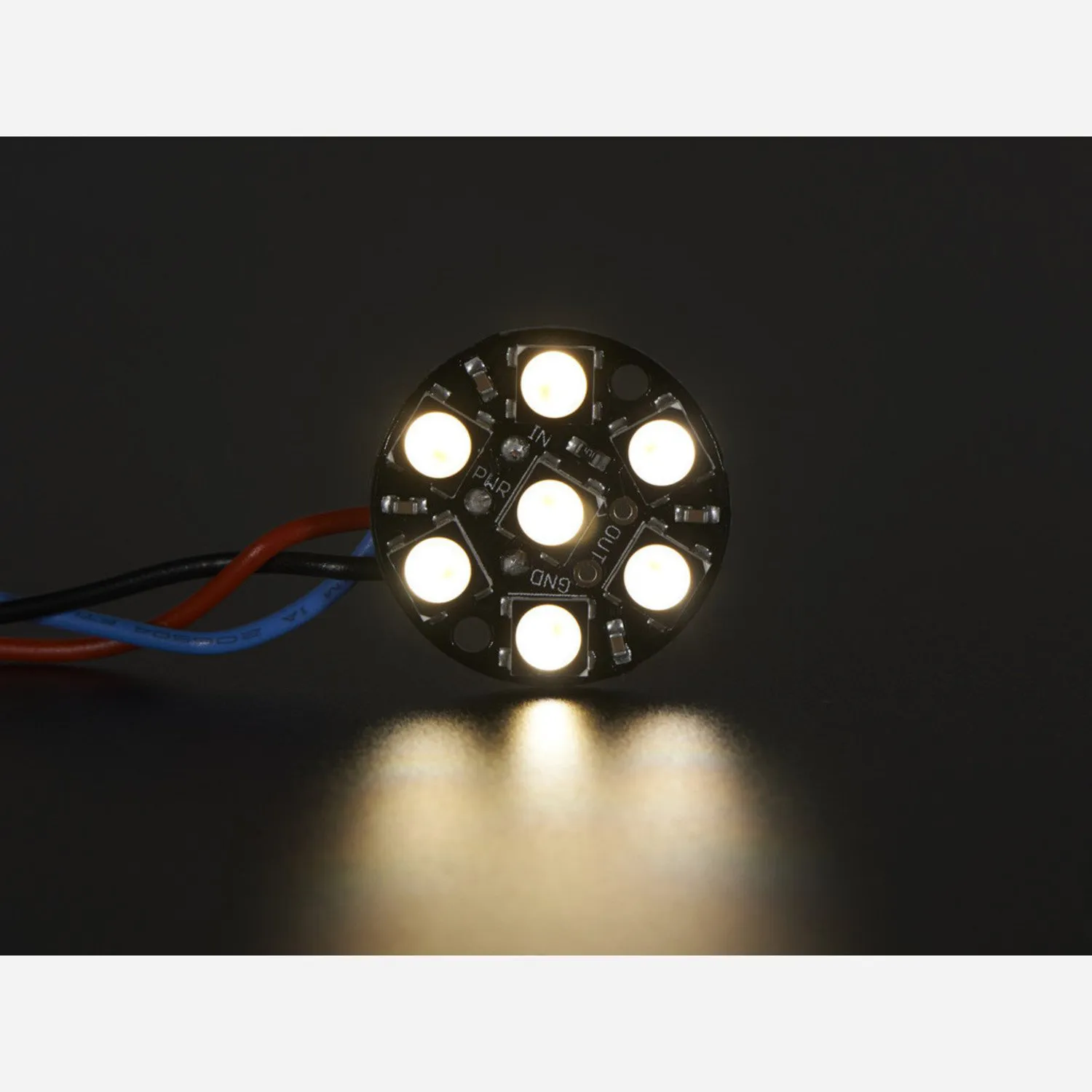 Photo of NeoPixel Jewel - 7 x 5050 RGBW LED w/ Integrated Drivers - Natural White - ~4500K