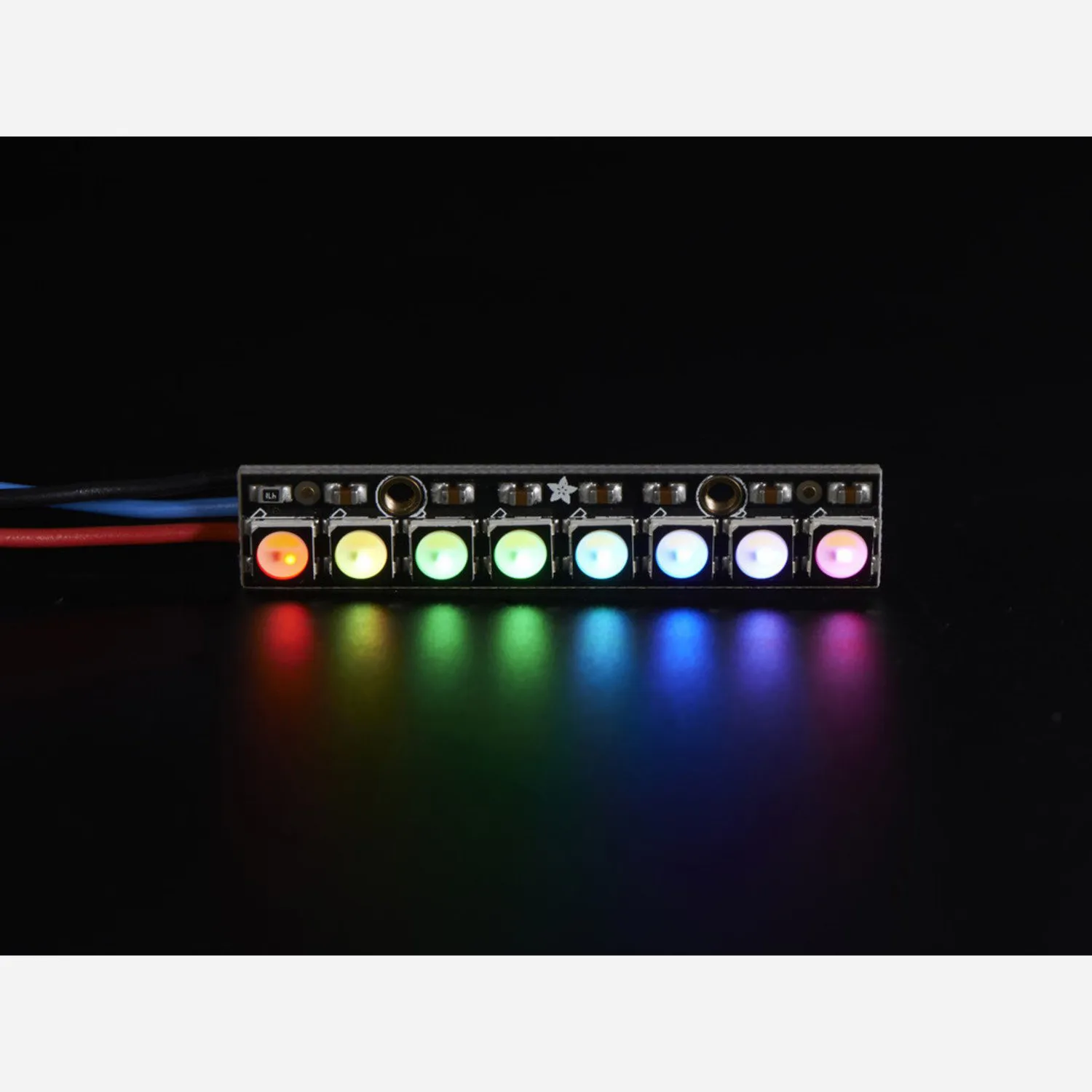 Photo of NeoPixel Stick - 8 x 5050 RGBW LEDs - Cool White - ~6000K