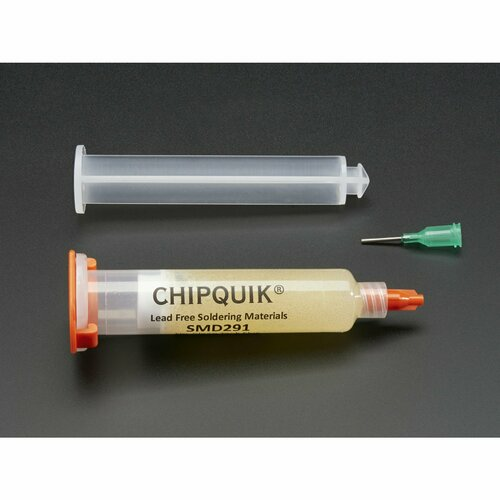 Chip Quik Tack Flux 10cc Syringe with Plunger and Tip [SMD291]