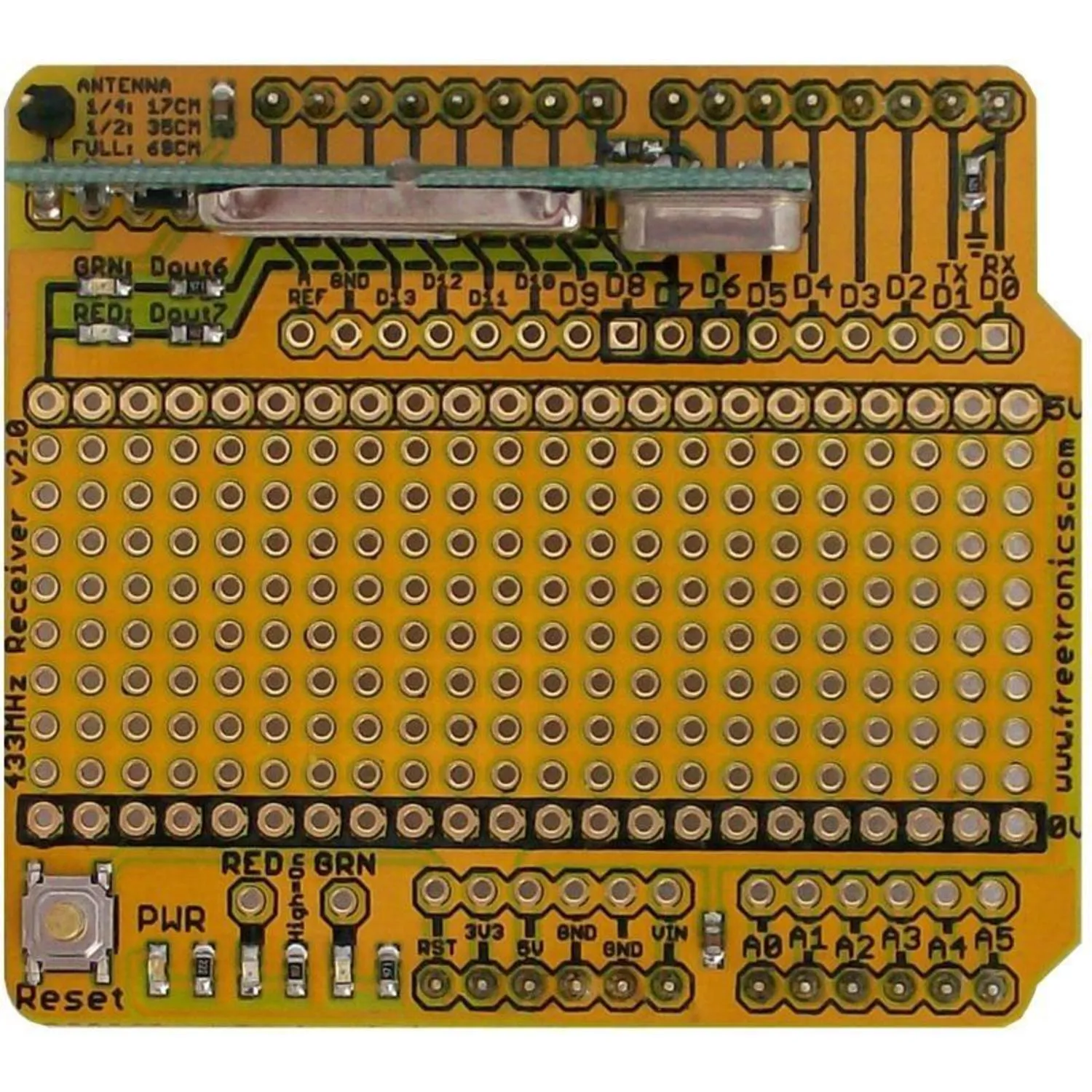 Photo of 433MHz Receiver Shield for Arduino