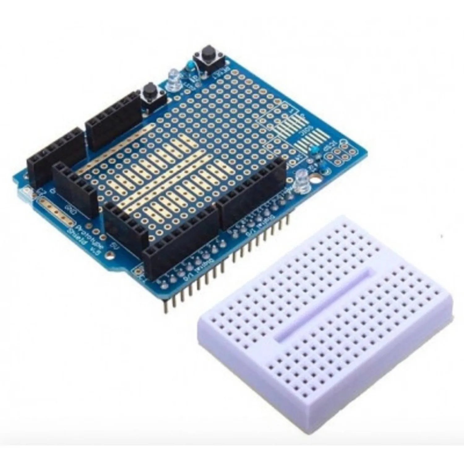 Photo of ProtoShield Prototype Extension Board With Mini Breadboard Experiment Plate For Arduino
