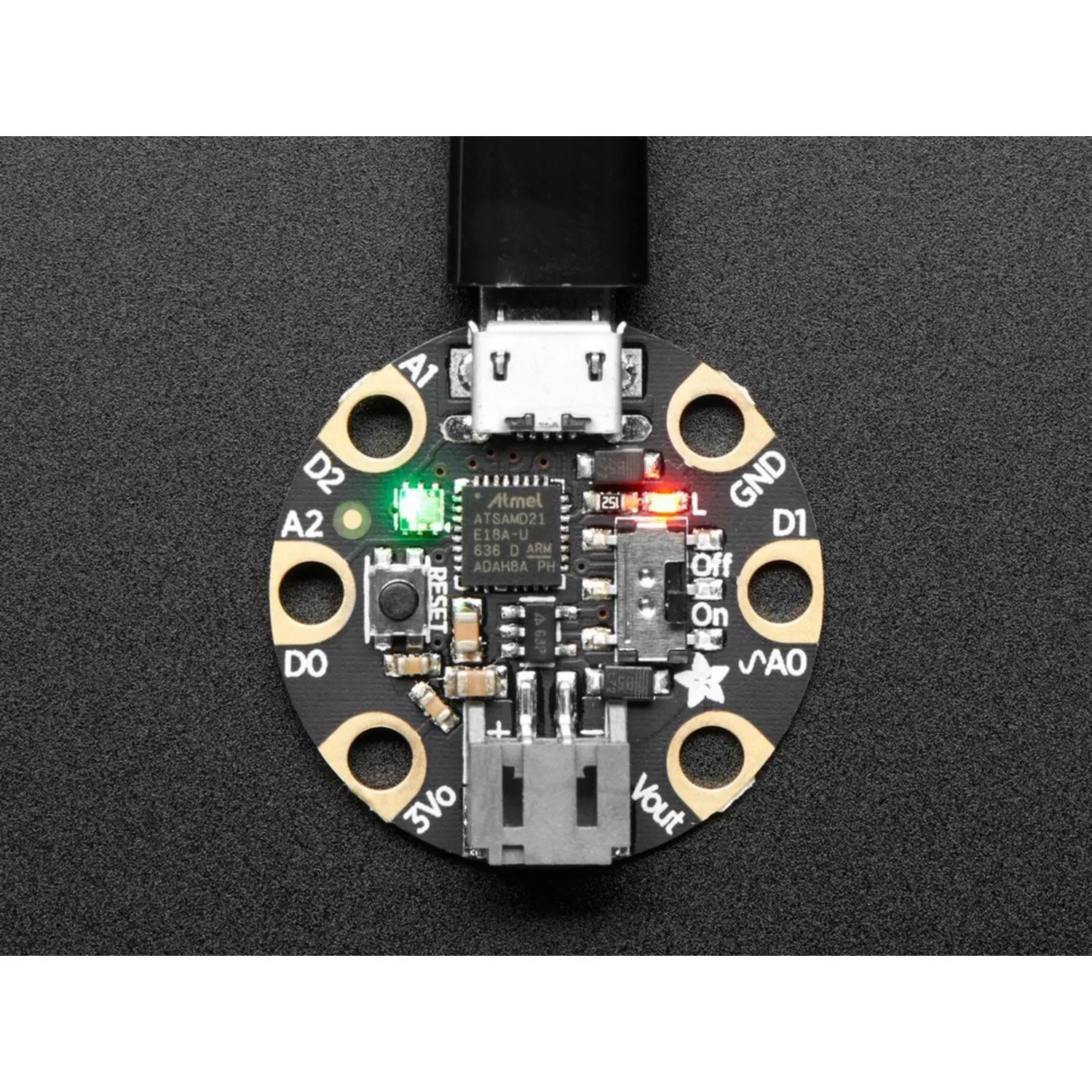 Photo of Adafruit GEMMA M0 - Miniature wearable electronic platform