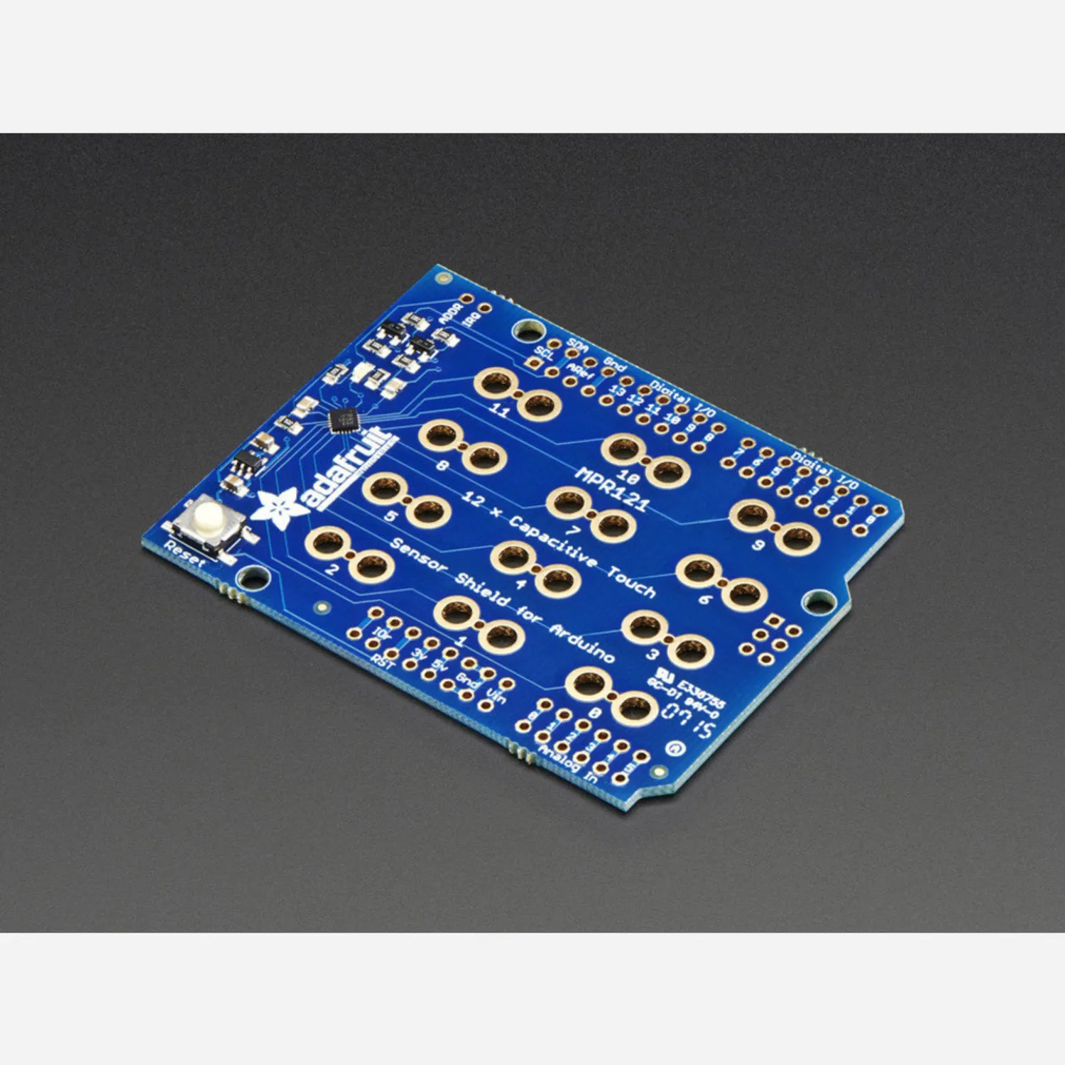 Photo of Adafruit 12 x Capacitive Touch Shield for Arduino - MPR121