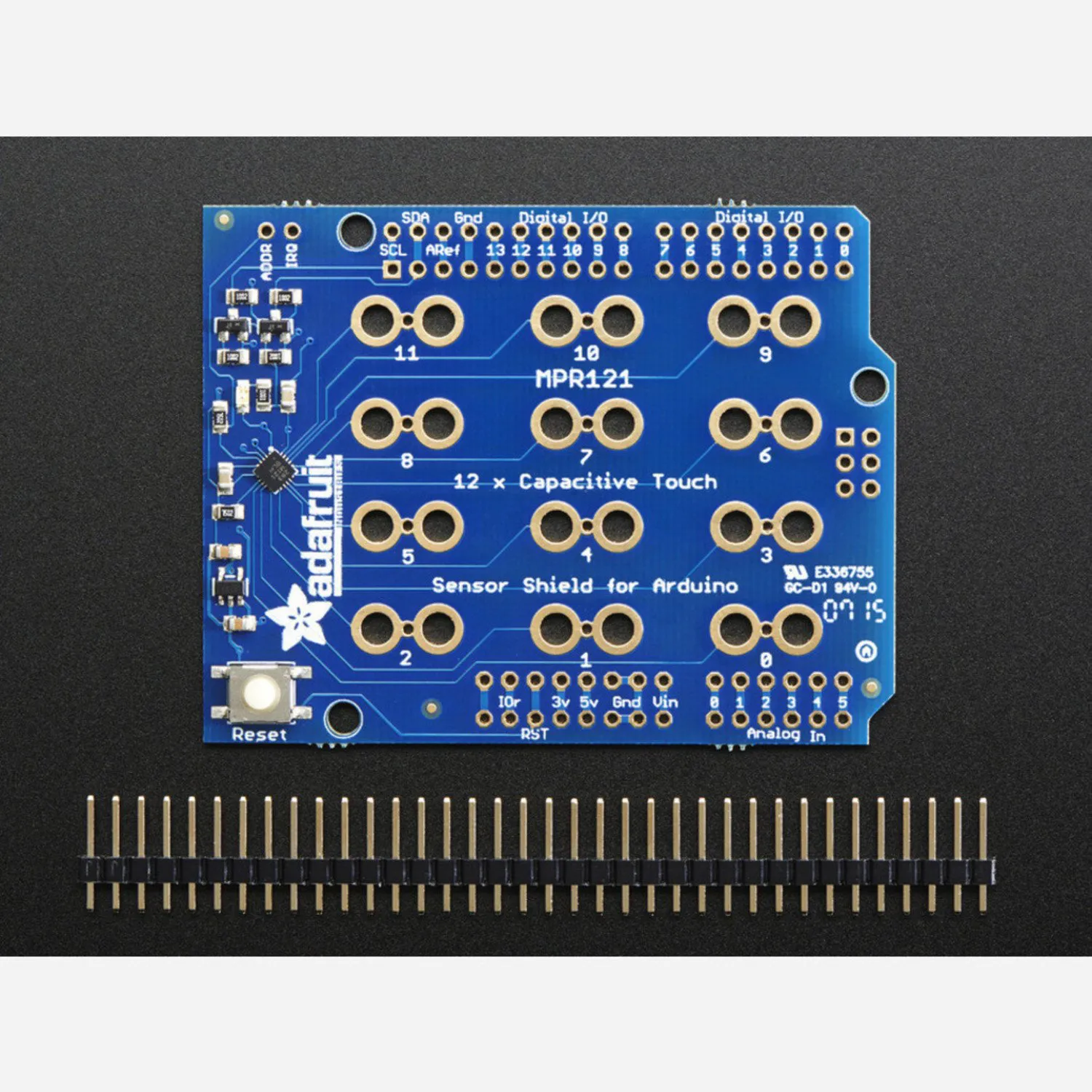 Photo of Adafruit 12 x Capacitive Touch Shield for Arduino - MPR121