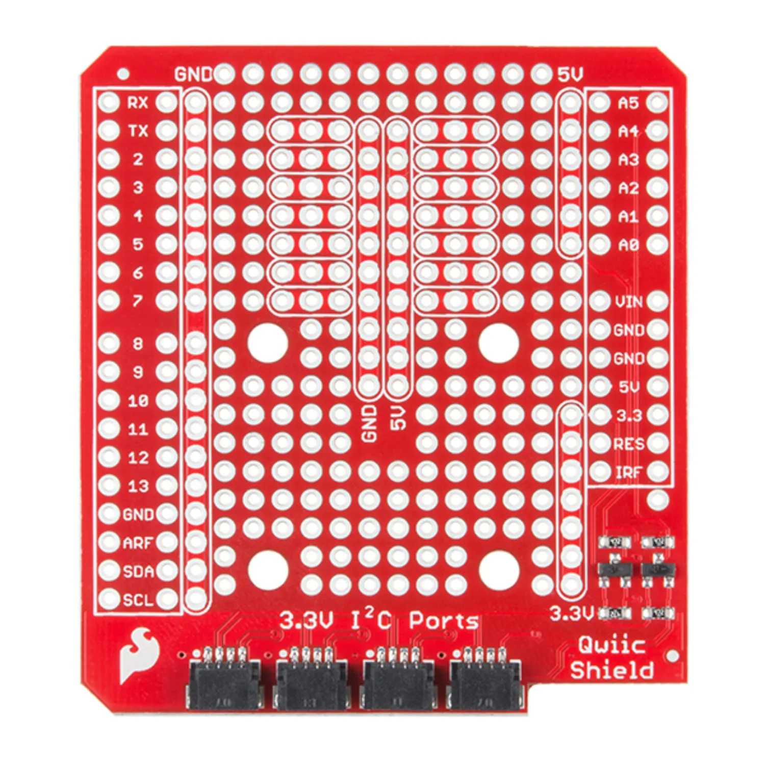Photo of SparkFun Qwiic Shield for Arduino