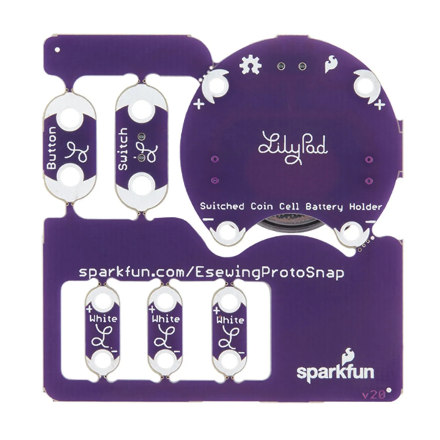Photo of LilyPad E-Sewing ProtoSnap