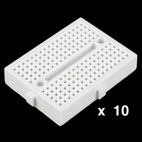 Bulk 10 x Breadboard - Mini Modular (White)
